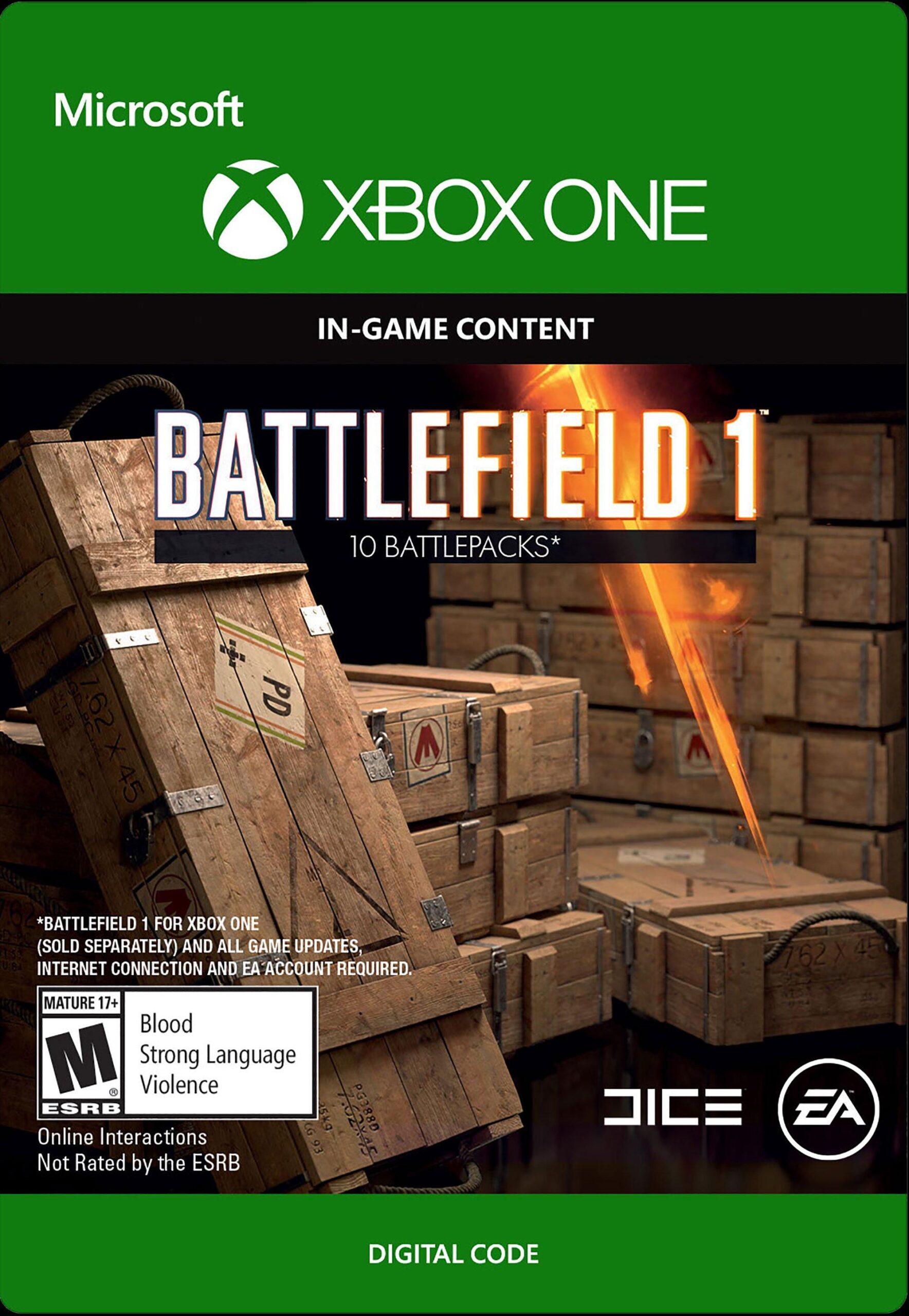 Battlefield 1 Battlepacks x 10 DLC - Xbox One