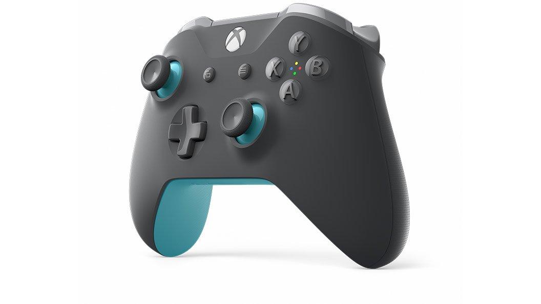 Microsoft Xbox One Wireless Controller Gray and Blue - Image 3