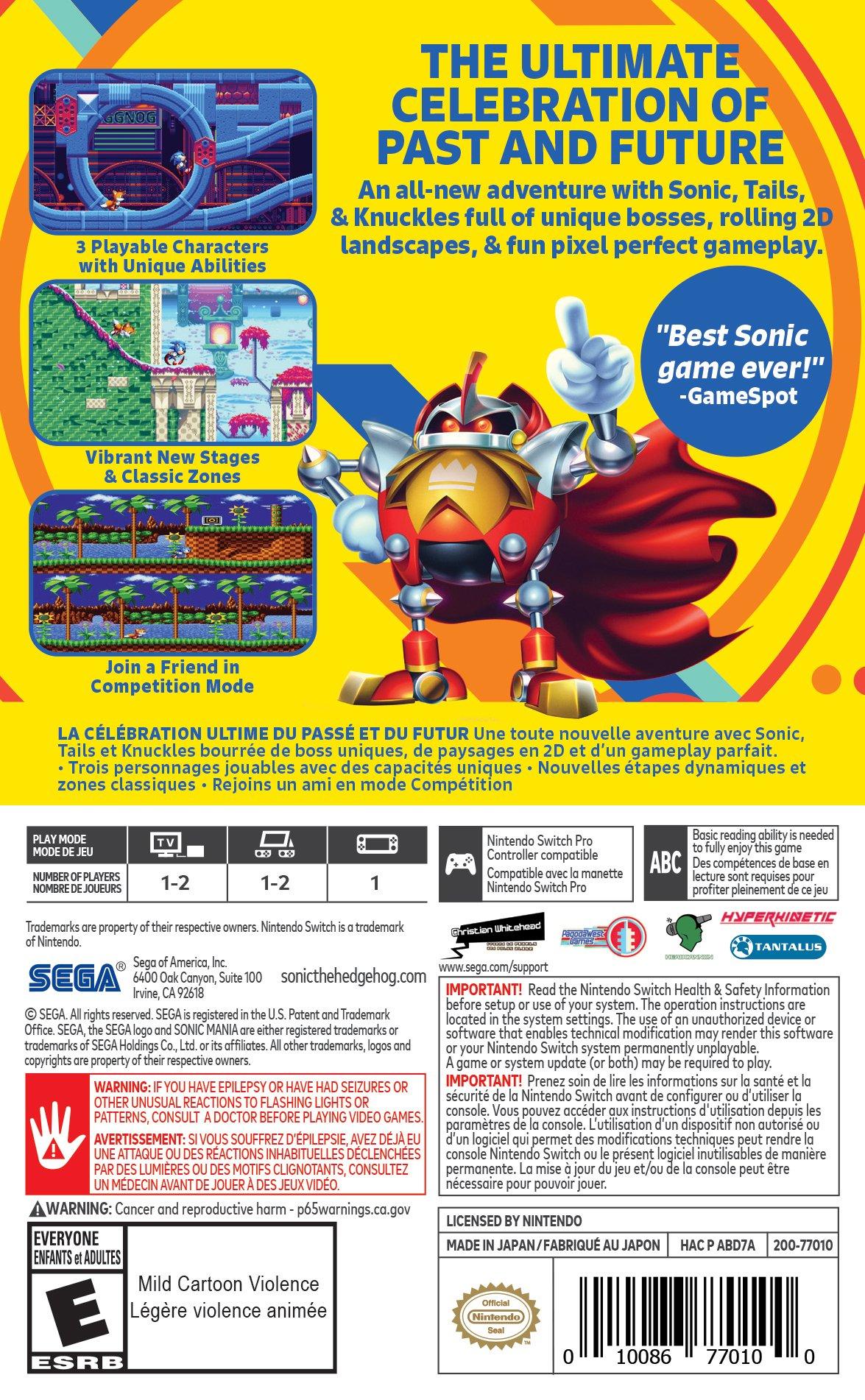 Sonic Mania - Nintendo Switch - Image 2