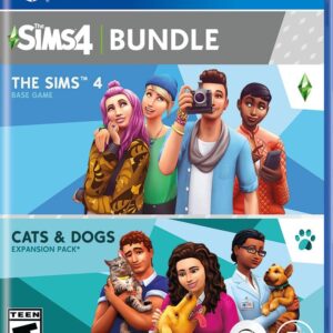 The Sims 4 With Cats and Dogs DLC Expansion Pack Bundle - PlayStation 4