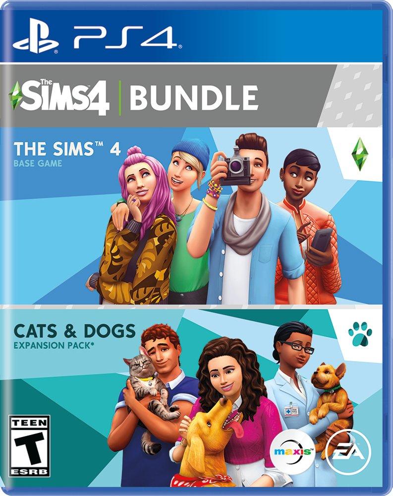 The Sims 4 With Cats and Dogs DLC Expansion Pack Bundle - PlayStation 4