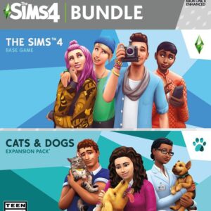 The Sims 4 With Cats and Dogs DLC Expansion Pack Bundle - Xbox One