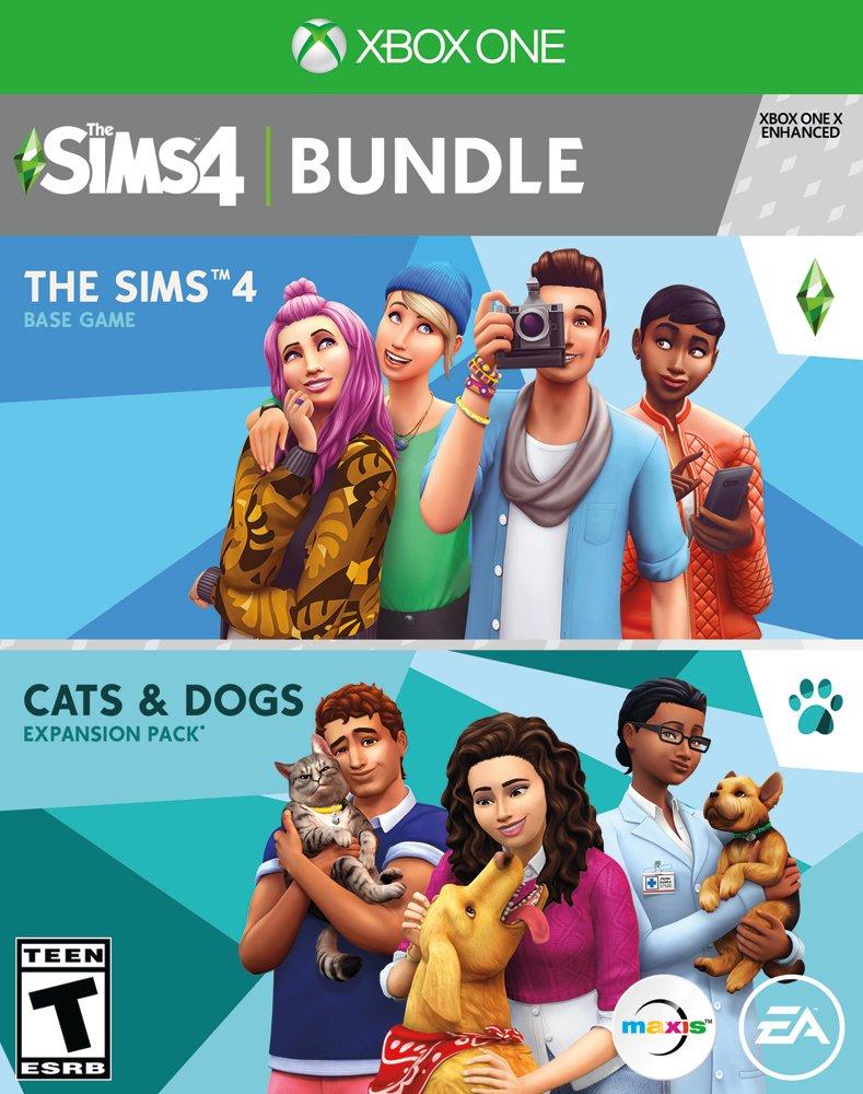 The Sims 4 With Cats and Dogs DLC Expansion Pack Bundle - Xbox One