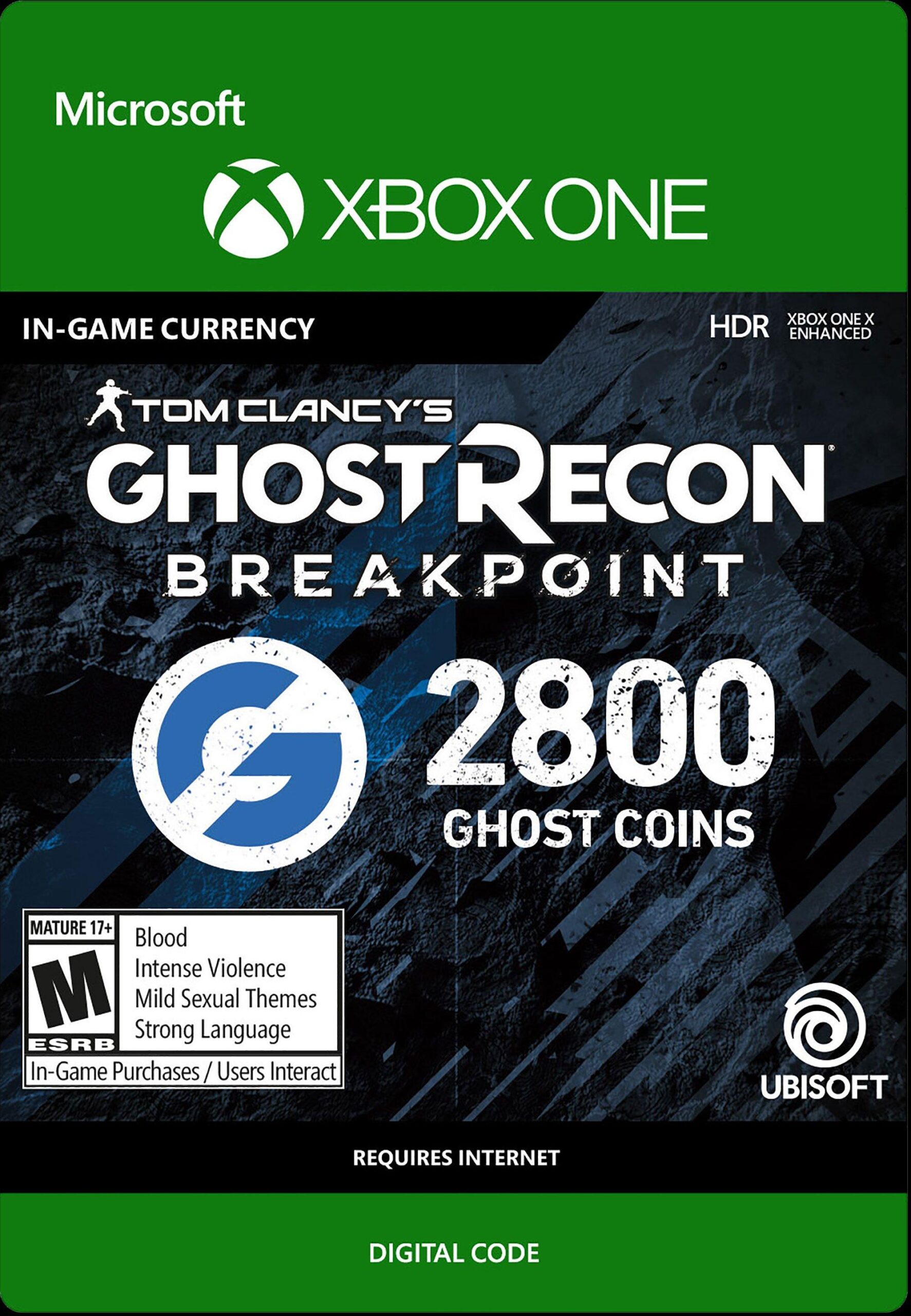 Tom Clancy's Ghost Recon Breakpoint 2,800 Ghost Coins - Xbox One