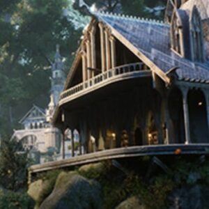 Elvish / Elven City in Forest Environment Megapack
