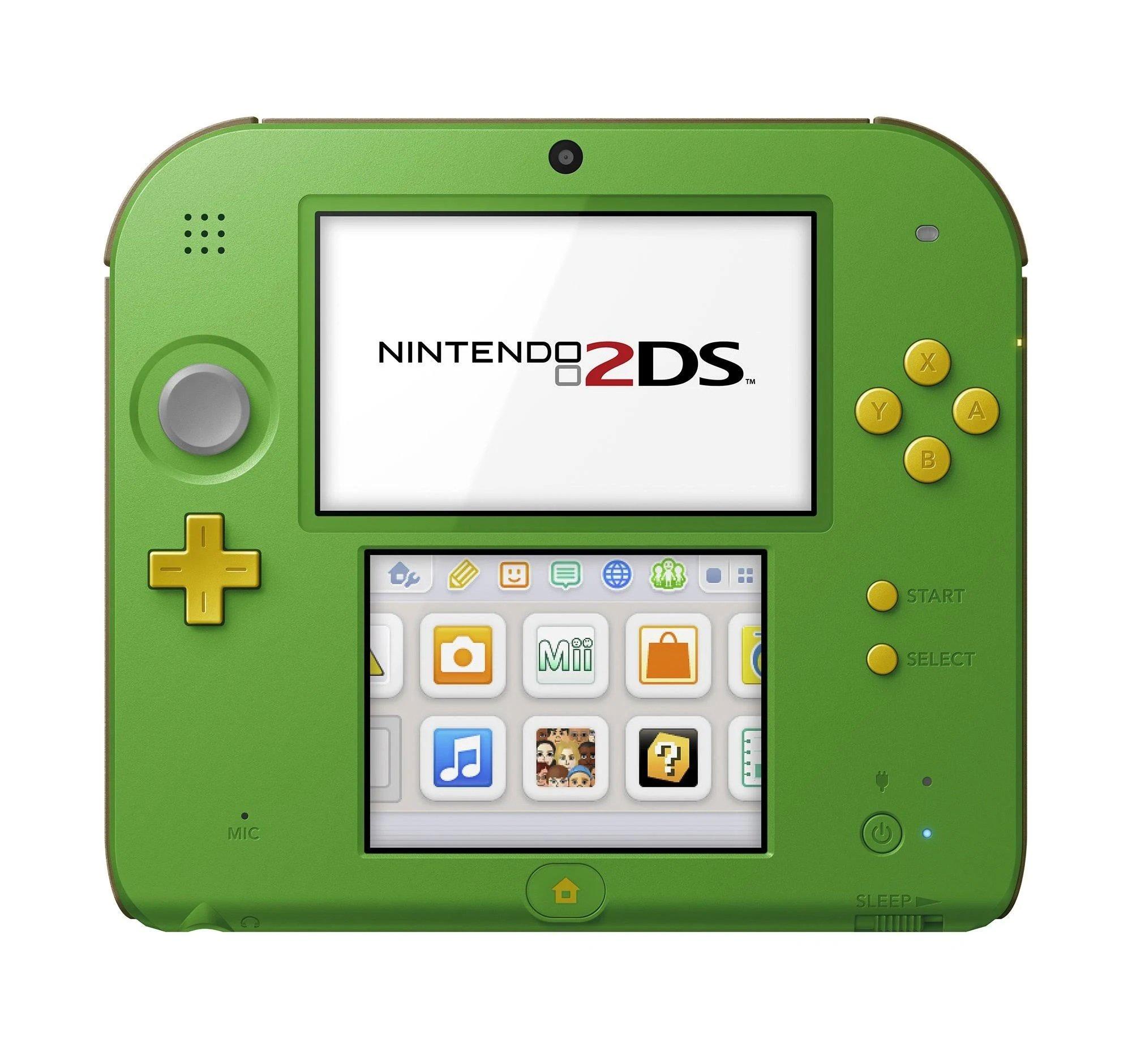 Nintendo 2DS Handheld Console - The Legend of Zelda Link Green