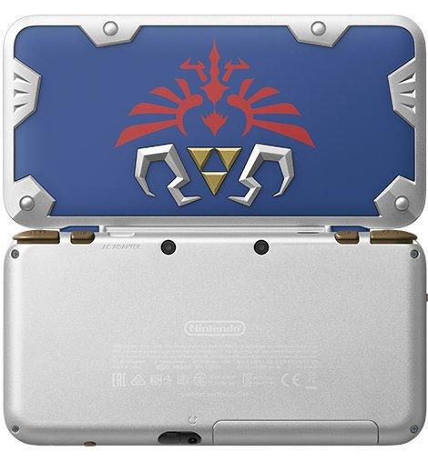 New Nintendo 2DS XL Handheld Console - Hylian Shield Edition GameStop Exclusive