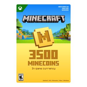 Minecraft: Minecoins Pack: 3500 Coins (Digital Code) - Android, iOS, Nintendo Switch, Xbox One, Xbox Series X/S and PC