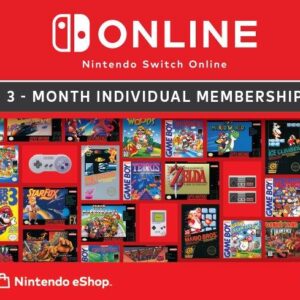 Nintendo Switch Online 3 Month Individual Membership
